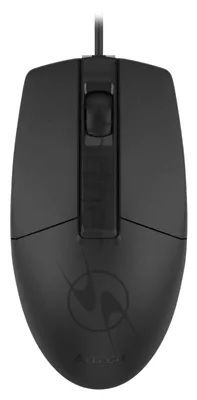 Мышь проводная A4Tech OP-330 черный, 1200 dpi, USB, кнопки - 3