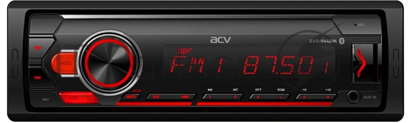 Автомагнитола ACV AVS-944BM, 1 DIN, Bluetooth, USB Type-A, AUX