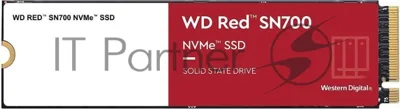 Накопитель SSD WD Red SN700 WDS200T1R0C, 2000Gb, PCIe 3.0 x4, M.2 2280, NVMe, R/W 3400/2900