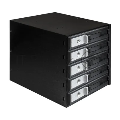 Корзина для HDD ExeGate EX289284RUS HS535-12G (универсальная, на 5*3,5" SATA3/12G SAS HDD, занимает 3*5,25" отсека)