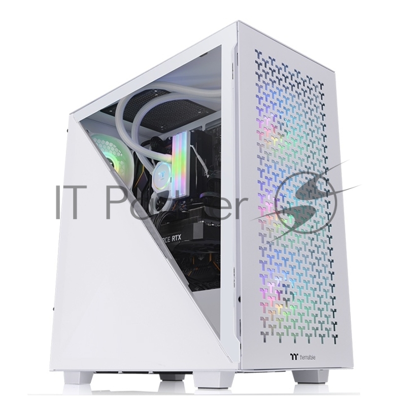Компьютерный корпус Thermaltake Divider 300 TG Air Snow CA-1S2-00M6WN-02 Snow/Win/SPCC/Tempered Glass*1/Mesh Front Panel/120мм Standard Fan*2 (528610)