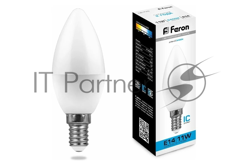 Лампа светодиодная Feron LB-770 11W 230V E14 6400K С35