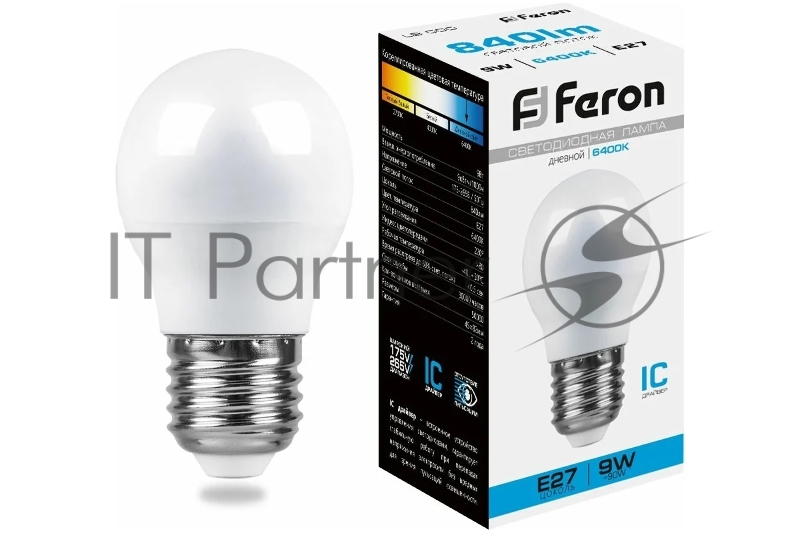 Лампа светодиодная Feron LB-550 9W 230V E27 6400K