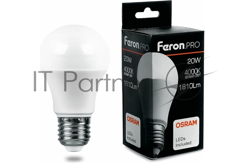 Лампа светодиодная Feron PRO LB-1020 шар E27 20W 4000K