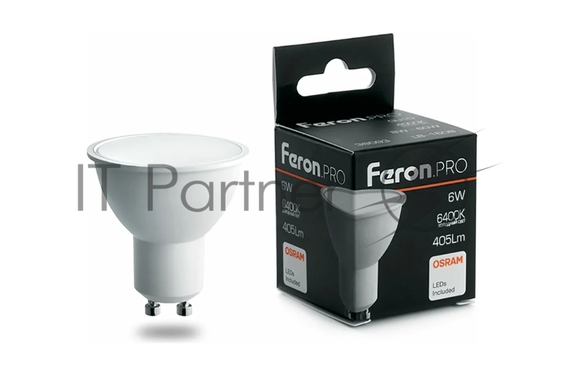 Лампа светодиодная Feron PRO LB-1606 GU10 6W 6400K