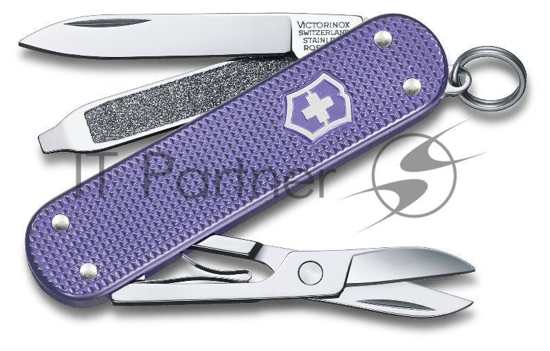 Нож перочинный Victorinox Classic Electric Lavender (0.6221.223G) 58мм 7 функций карт.коробка