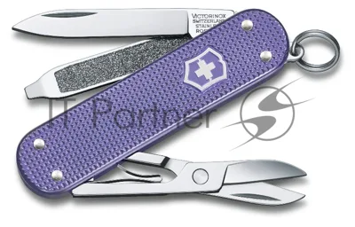 Нож перочинный Victorinox Classic Electric Lavender (0.6221.223G) 58мм 7 функций карт.коробка