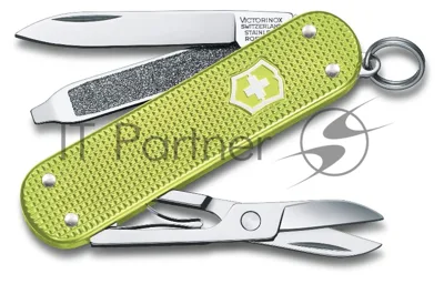 Нож перочинный Victorinox Classic Lime Twist (0.6221.241G) 58мм 7 функций карт.коробка