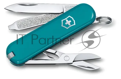 Нож перочинный Victorinox Classic Mountain Lake (0.6223.23G) 58мм 7 функций карт.коробка