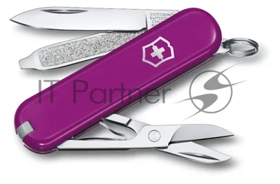 Нож перочинный Victorinox Classic Tasty Grape (0.6223.52G) 58мм 7 функций карт.коробка
