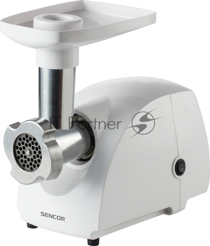 Мясорубка электрическая Sencor SMG 4200WH белый, 500 Вт, 0.5 кг/мин, защита от перегрузки, насадки - 3