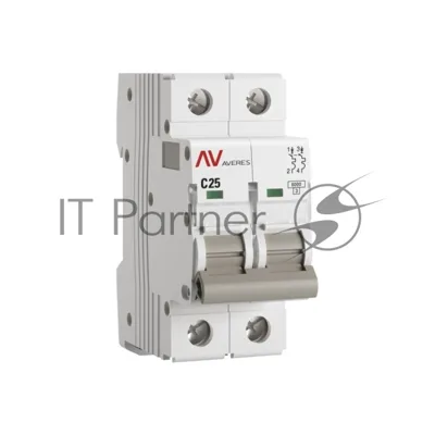 Выключатель автоматический Averes AV-6 2P 25A (C) 6kA