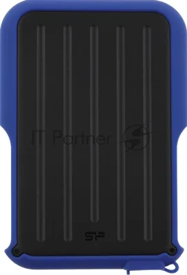 Внешний HDD 2.5" Silicon Power Armor A66, 1TB, USB 3.2 Gen 1 Type-A, 5400 rpm, черно-синий
