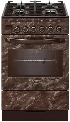 Плита комбинированная Gefest ПГЭ 5502-04 0054 коричневый, конфорок 4 шт, духовка 55 л, 50 см x 85 см x 58.5 см