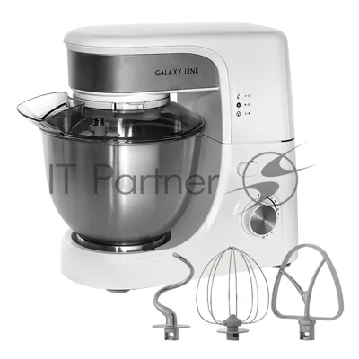 Миксер Galaxy Line GL 2231, белый, планетарный, 700 Вт, 12 скоростей