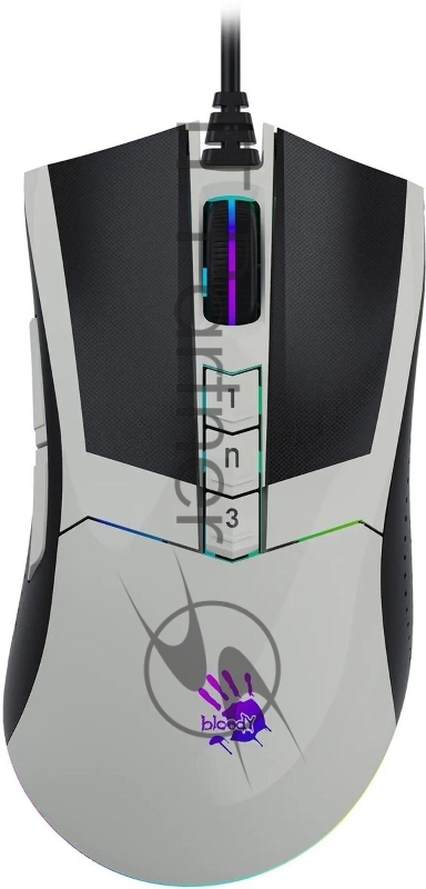 Мышь проводная A4Tech Bloody W90 Max белый/черный, 10000 dpi, USB, кнопки - 10