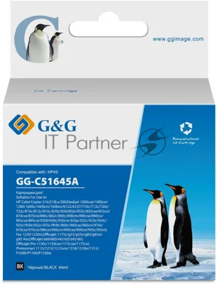 Картридж струйный G&G GG-C51645A черный (44мл) для HP DJ 710c/720c/722c/815c/820cXi/850c/870cXi/880c