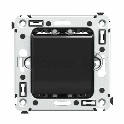 Инвертор одноклавишный DKC Avanti Черный квадрат