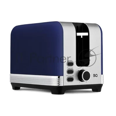 Тостер BQ T1000 синий, 1000 Вт, 2 слота