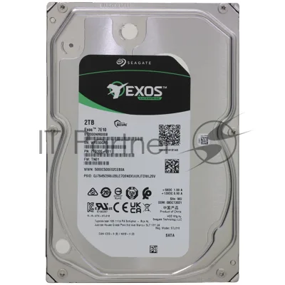 Жесткий диск HDD Seagate Exos 7E10 2Tb 7200rpm SATA 256Mb 3.5"