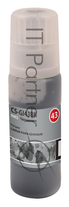 Чернила Cactus CS-GI43BK черный60мл для Canon Pixma G640/540