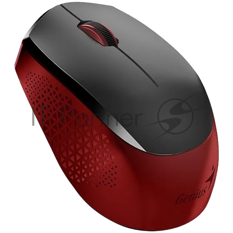 Мышь беспроводная Genius NX-8000S черный/красный, 1200 dpi, радиоканал, USB, кнопки - 3