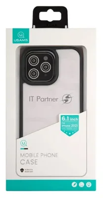 Чехол для Apple iPhone 13 Pro Usams US-BH770 прозрачный/черный (УТ000028119)