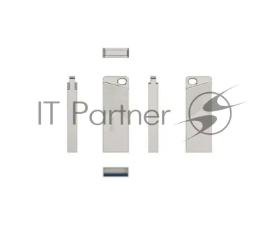 Флешка USB Netac UM1 (NT03UM1N-064G-32PN), 64Gb, USB 3.2, R/W 150/45, серебристый
