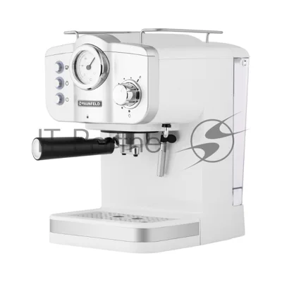 Кофеварка рожковая Maunfeld MF-735WH PRO белый, исп. кофе - молотый, 1.25 л, 1100 Вт, 15 бар