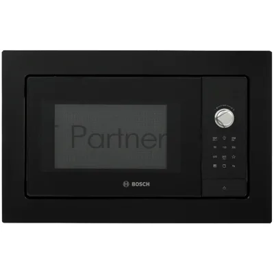 Встраиваемая микроволновая печь Bosch BEL653MB3 черный, 25 л, 800 Вт, переключатели - сенсор, поворотный механизм