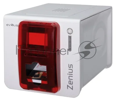 Принтер пластиковых карт сублимационный Evolis Zenius Classic ZN1U0000RS 300 dpi, 150/500 карт/час, USB, белый