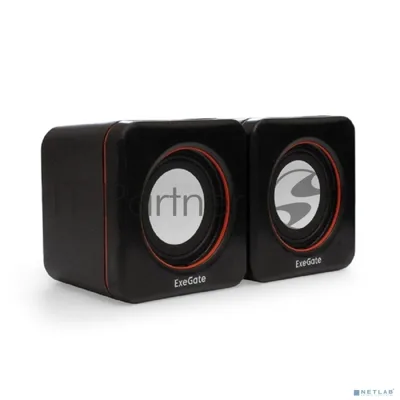 Акустическая система 2.0 ExeGate EX287050RUS Disco 160 (питание USB, 2х3Вт (6Вт RMS), 100-20000Гц, черный)