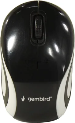 Мышь беспроводная Gembird MUSW-610 черный, 1200 dpi, радиоканал, USB, кнопки - 3