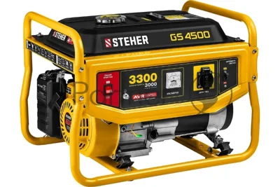 Электрогенератор бензиновый STEHER GS-4500, 3.3 кВт, 72 дБ, 39 кг