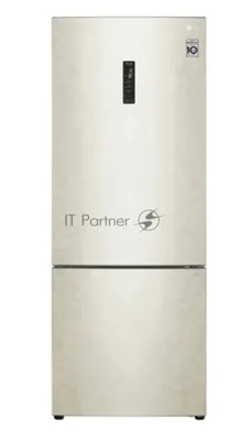 Холодильник LG GC-B569PECM бежевый глянц. двухкамерный инвертер 329/122л морозилка снизу, No Frost