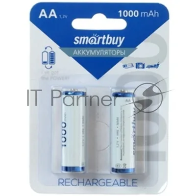 Аккумулятор Smartbuy AA/2BL 1000 mAh (24/240) (SBBR-2A02BL1000) (2шт. в уп-ке)