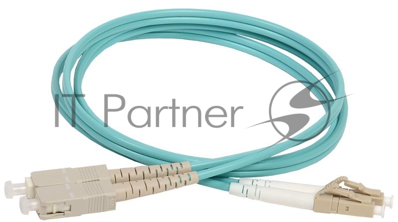 Патч-корд, MM, 50/125 (OM3), LC/UPC-SC/UPC, (Duplex),LSZH, 5м