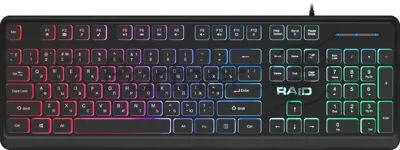 Клавиатура проводная Defender Raid GK-778DL, USB, черный