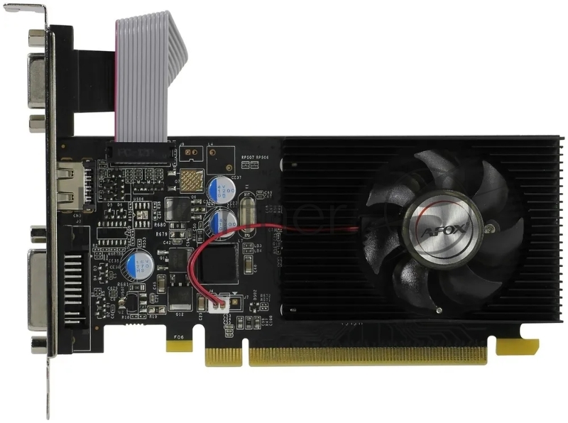 Видеокарта AFOX GeForce GT 210, 512 MB DDR3, 64 bit, HDMI, DVI-I, VGA, GPU 520 MHz