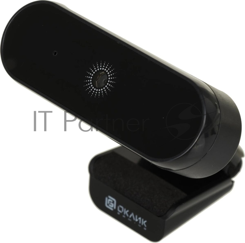 Веб-камера OKLICK OK-C008FH 1920x1080, 30 кадр/с, USB Type-A, микрофон (шумоподавление), автоматическая фокусировка, универсальное крепление