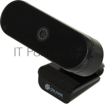 Веб-камера OKLICK OK-C008FH 1920x1080, 30 кадр/с, USB Type-A, микрофон (шумоподавление), автоматическая фокусировка, универсальное крепление