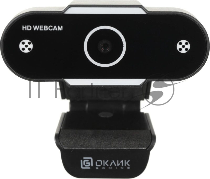 Веб-камера OKLICK OK-C012HD 1280x720, 30 кадр/с, USB Type-A, микрофон, универсальное крепление