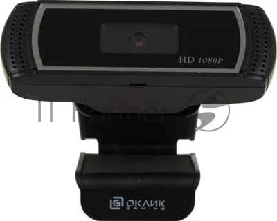 Веб-камера OKLICK OK-C013FH 1920x1080, 30 кадр/с, USB Type-A, микрофон (шумоподавление), универсальное крепление
