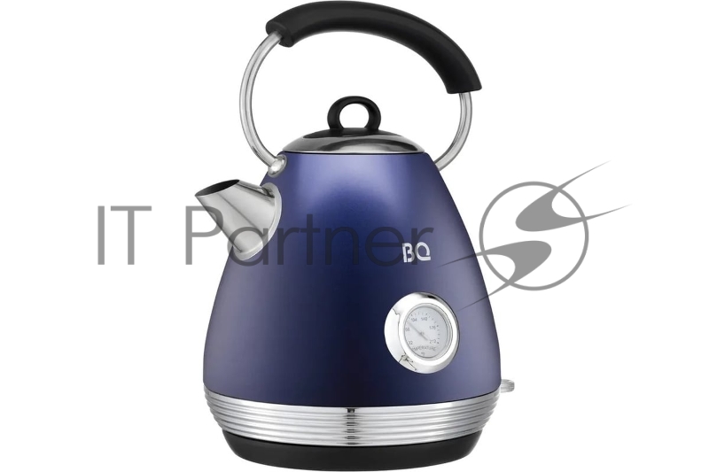 Электрочайник BQ KT1826SW синий, 1.7 л, 2200 Вт, скрытый нагревательный элемент