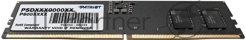 Оперативная память Patriot Signature, DDR5, 16GB (1x16 GB), 4800 MHz, CL40, DIMM