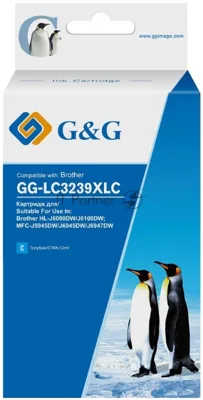 Картридж струйный G&G GG-LC3239XLC голубой (52мл) для Brother HL-J6000DW/J6100DW