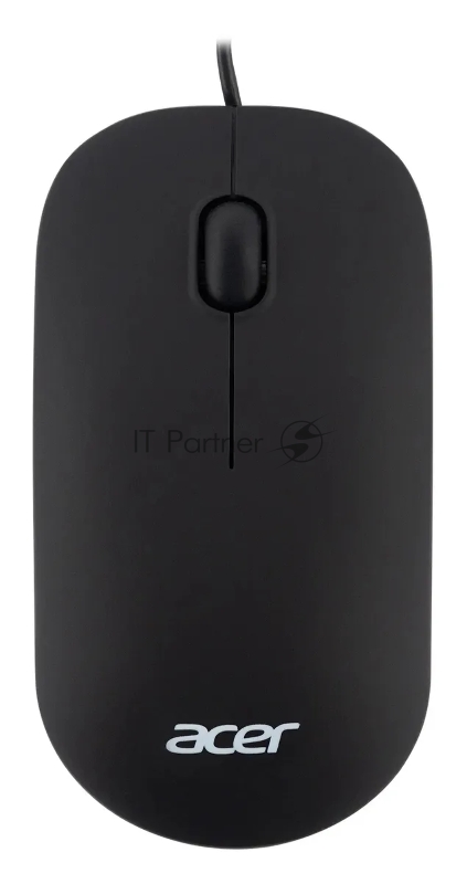 Мышь проводная Acer OMW122 черный, 1200 dpi, USB, кнопки - 3