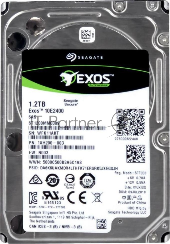 Жесткий диск HDD Seagate Exos 1.2Tb 10000rpm SAS 128Mb 2.5"