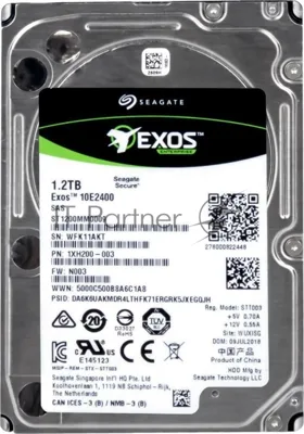 Жесткий диск HDD Seagate Exos 1.2Tb 10000rpm SAS 128Mb 2.5"