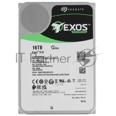 Жесткий диск HDD Seagate Exos X18 16Tb 7200rpm SATA 256Mb 3.5"